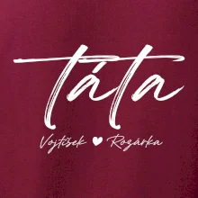 Triko táta psací se jmény dětí