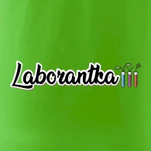 Laborantka a zkumavky