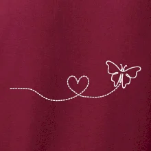 Dráha letu motýla - srdce