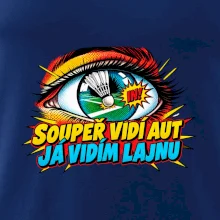 Badminton soupeř vidí aut já lajnu