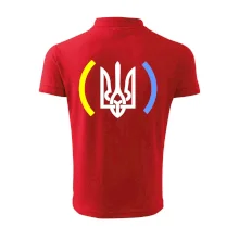 Ukrajina trojzubec s barvami