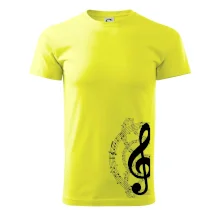 Houslový klíč a noty