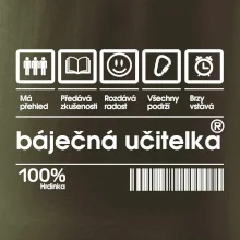 Čárový kód  - Báječná učitelka