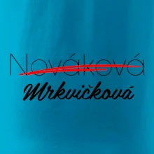 Svatební triko - změna příjmení
