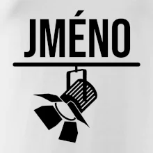 Jméno a nápis na zádech - stage crew