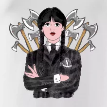 Sekery - holka v černém (Pecka design)