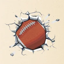 Americký fotbal míč v triku