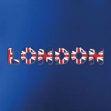 Nápis London vlajka Nápis London vlajka
