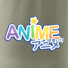 Anime nápis duhový