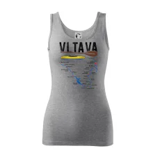 Mapa řeky Vltavy