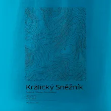 Králický Sněžník - vrstevnice v obdélníku