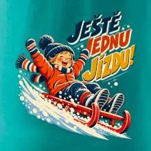 Rodinná vánoční trička - Ještě jednu jízdu dítě sáňkování