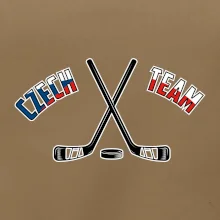 Czech team - hokejky a puk