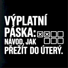 VÝPLATNÍ PÁSKA: Návod, jak přežít do úterý