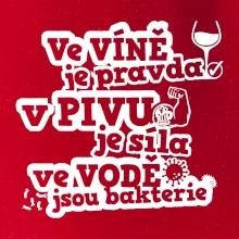 Ve víně je pravda, v pivu síla, ve vodě bakterie