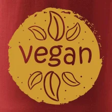 Vegan hnědá kruh