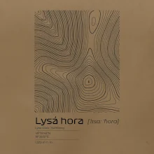 Lysá hora - vrstevnice v obdélníku