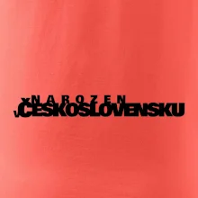 Nápis - Narozen v Československu