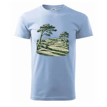Golfové hřiště v retro rytině