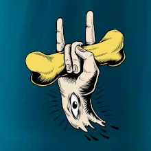 Rocková ruka kost a oko