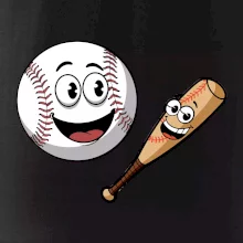 Parové triko - baseballová pálka a míček