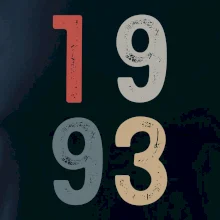 Vintage číslice 1993