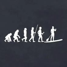 Evoluce paddleboard muž