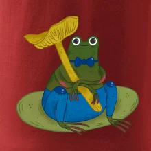 Žába s houbou  (studio-arte.cz)