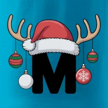 Vanoční rodinná trička - písmeno a čepice