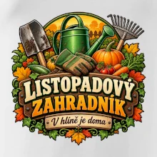 Listopadový zahradník v hlíně je doma