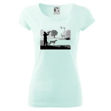 Lovec a ohař v lese