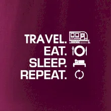 Eat sleep travel - Velký  přívěs