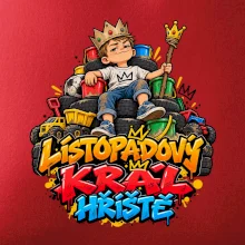 Listopadový král dětského hřiště na trůnu