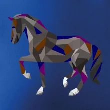 Kůň geometrie barevný