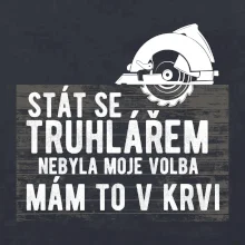 Stát se truhlářem nebyla moje volba