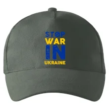 Barevný nápis Stop war in ukraine