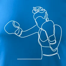 Žena boxerka jedním tahem