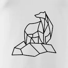 Geometrie lední medvěd na ledu