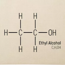 Molekulární struktura Ethanol