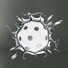 Florbal míč v triku