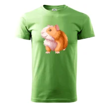 Morče - kreslené, bílo oranžové