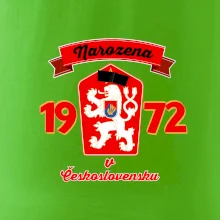 Narozena v Československu - Přelepený znak 1972