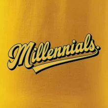 Generace Y - Millennials žlutý nápis