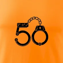 Narozeninové tričko pro policajta - pouta 50