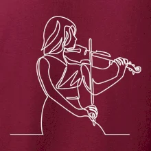 Houslistka jedním tahem