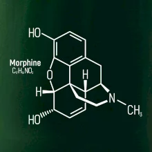 Molekulární struktura Morfin