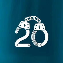 Narozeninové tričko pro policajta - pouta 20