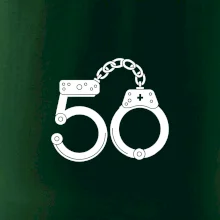 Narozeninové tričko pro policajta - pouta 50