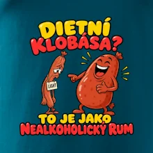 Dietní klobása jako nealkoholický rum