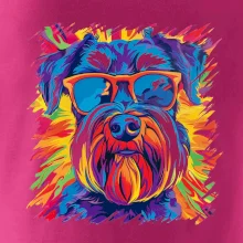 Knírač barevný styl 70s